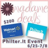 $200 Walmart GC @PhilterIt Event  Ends 7/8