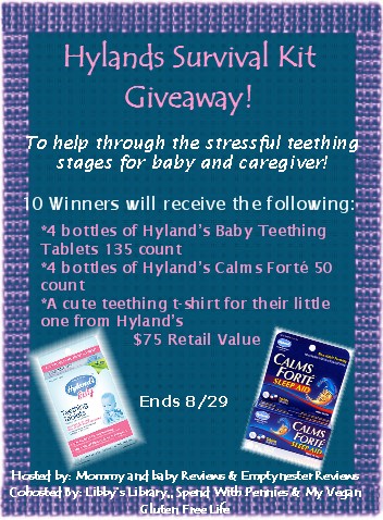 $75 Value Hyland’s Teething Survival Kit Giveaway for 10 Winners!