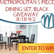 Metropolitan 5 Piece Dining Set Giveaway!