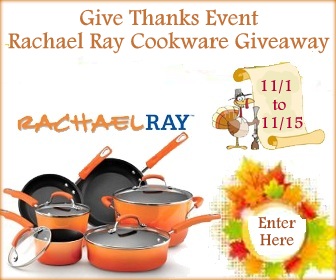 Enter the Rachael Ray Cookware Giveaway