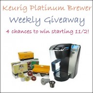 Keurig Platinum Brewer Giveaway