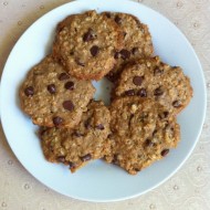 Vegan Gluten Free Oatmeal Choc Chip Cookies