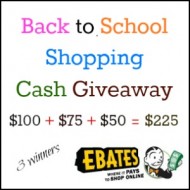 Win Cash $100, $75 and $50 for Back to School
