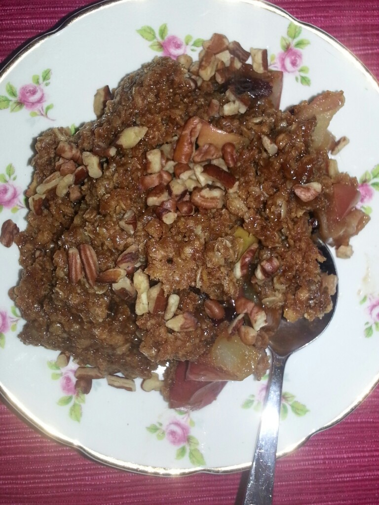 Microwavable Apple Crisp Recipe