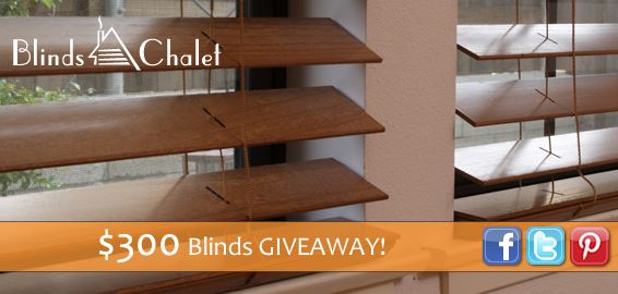 Blinds Chalet $200 GC to WIN and $100 GC to SHARE with #MissionGiveaway