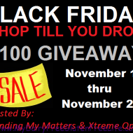 Black Friday 2013 $100 Giveaway PayPal or Gift Card