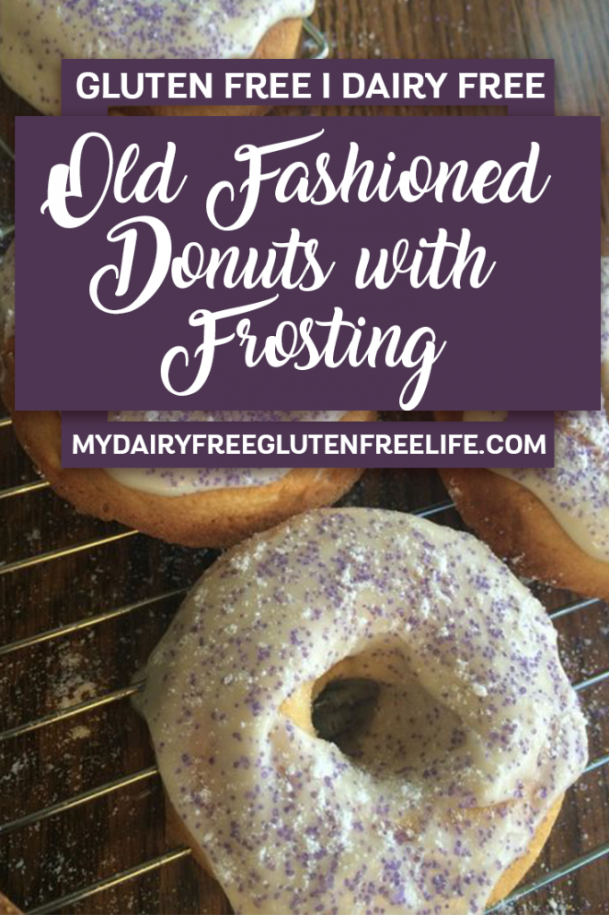 Gluten and Dairy Free Old Fashioned Donuts with Frosting | Homemade Donut Recipe | Dairy Free Frosting | Gluten Free Treat