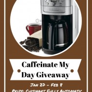 Win a Cuisinart Burr Grind & Brew with Caffeinate My Day Giveaway