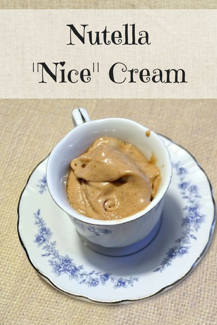 Nutella “Nice” Cream, Gluten Free