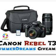 Digital Canon Rebel T3 Giveaway #SummerDreams
