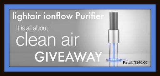 Clean Air Giveaway with Lightair Ionflow Air Purifier