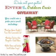 Outdoor Oasis Giveaway: 5 pc Patio Set, Outdoor Fire Pit & Margarita Maker