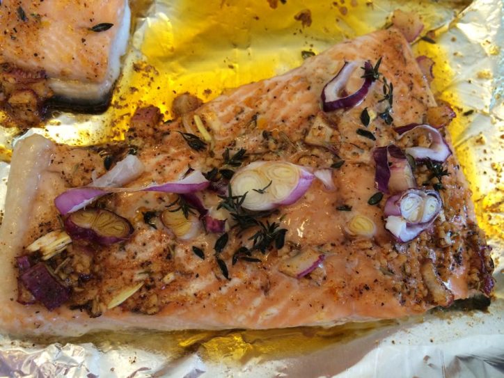 Spicy Salmon is a great fish recipe that the whole family will love! Full of flavor, easy to make and dairy and gluten free
