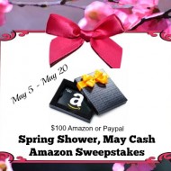 Spring Showers,  May $100 Amazon Cash Giveaway