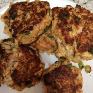 I love fish patties and this recipe for Halibut Patties is so yummy.   I haven't had fish patties since I went gluten free.  My daughter in law served these patties and oh are they delicious.  