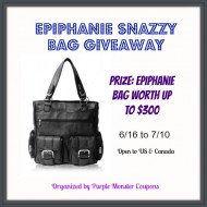 Epiphanie Snazzy Bag Giveaway up to $300!
