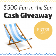 $500 Fun in the Sun Cash Giveaway!