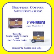 Counting Sheep Bedtime Coffee Giveaway:  5 Winners