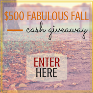 $500 Fabulous Fall Cash Giveaway!