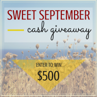 Sweet September $500 Cash Giveaway!