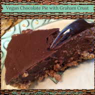 Dairy Free Chocolate Pie #Vegan #Glutenfree