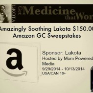 The  Amazingly Soothing Lakota  $150.00 Amazon GC Giveaway