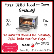 Fagor Digital Toaster Oven Giveaway