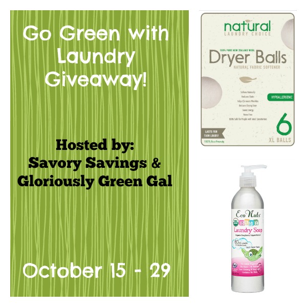Go Green with Laundry Giveaway October 15 - 29
