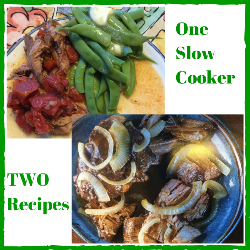 Cook Once with One Slow Cooker and 2 Different Recipes!