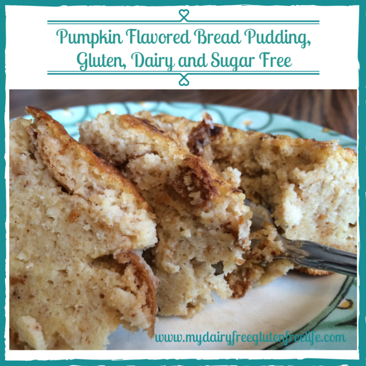 Pumpkin Flavored Bread Pudding Recipe, Gluten, Dairy and Sugar Free with SweetLeaf
