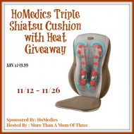 HoMedics Triple Shiatsu Cushion Giveaway