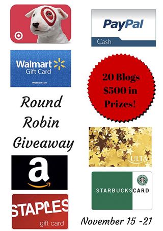 $25 Starbucks Gift Card Giveaway! Round Robin with $500 in GC Prizes!
