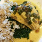 My Thai Halibut Curry Recipe is Gluten and Dairy Free and full of flavor. Quick and easy to make for an easy weeknight meal.