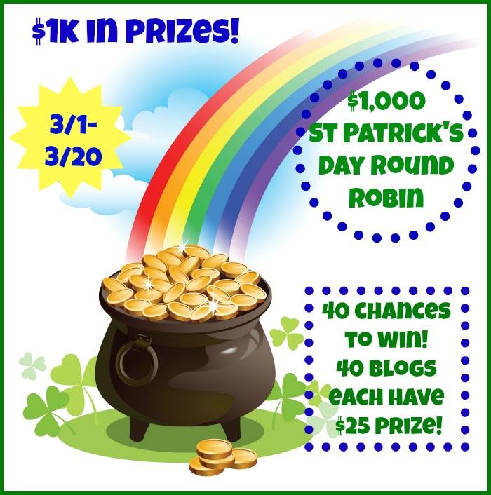 $1,000 St. Patrick's Day Round Robin Giveaway