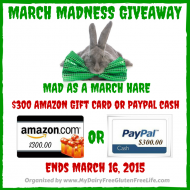 $300 Amazon or PayPal March Madness Giveaway