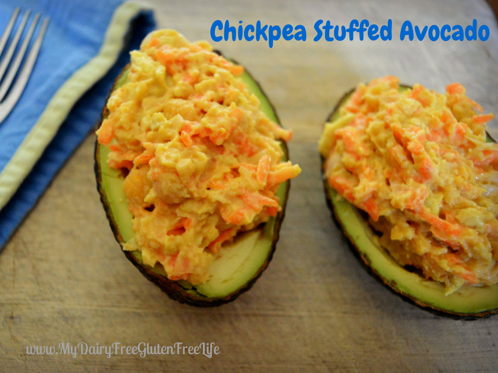 Chickpea Stuffed Avocado Recipe
