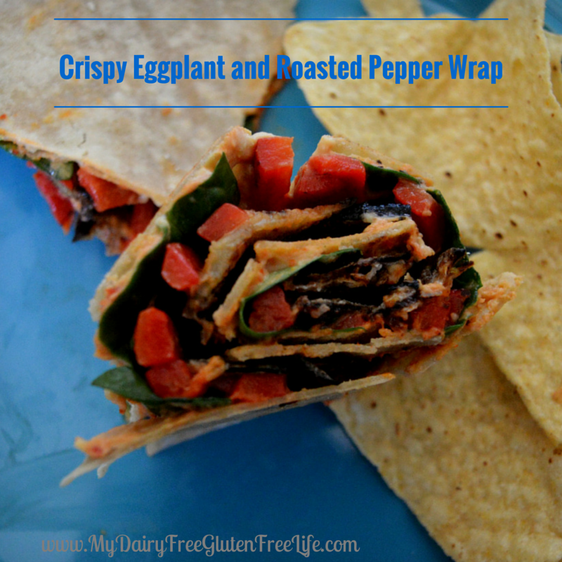 Crispy Eggplant and Roasted Pepper Wrap Recipe