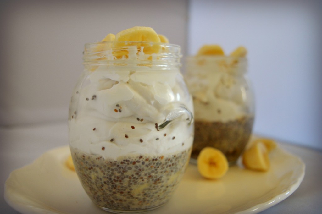 banana cream chia seed pudding 3