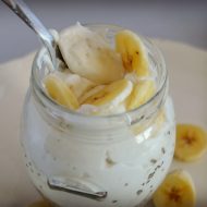 This Banana Cream Chia Seed Pudding is vegan, gluten free and loaded with protein and fiber.  It's so incredibly rich and creamy, you won't believe it's only made with three healthy ingredients.