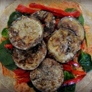 Crispy Eggplant and Roasted Pepper Wrap Recipe