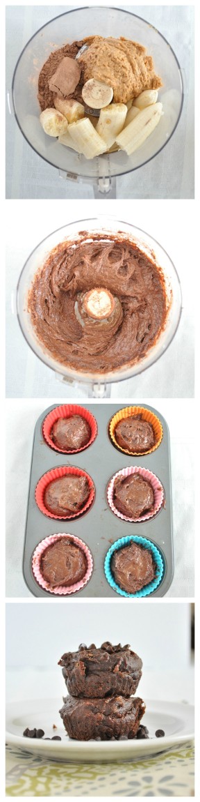 Flourless Chocolate Muffin Steps 1