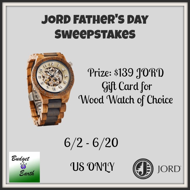 JORD $139 Gift Card Giveaway
