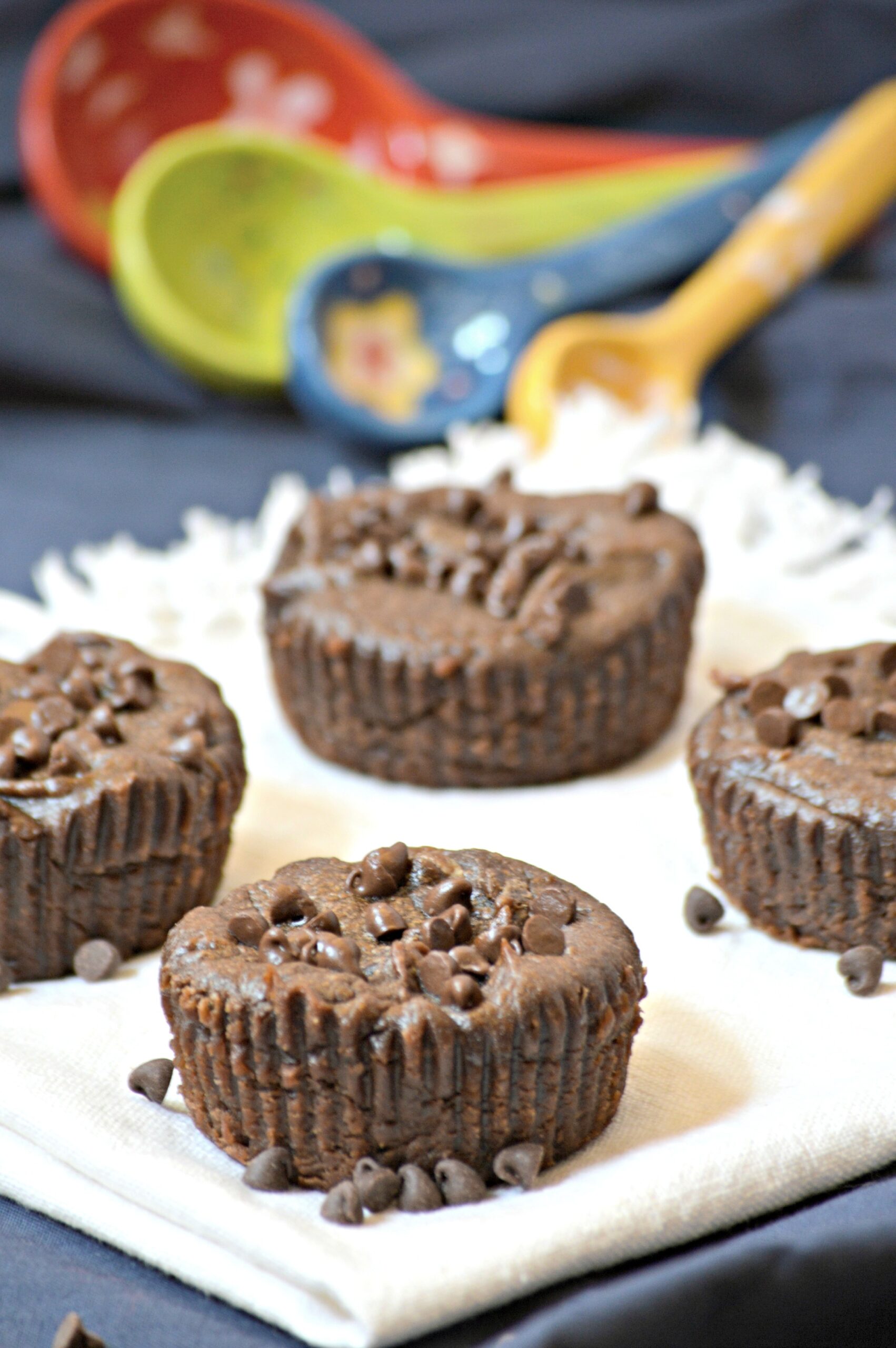 Four Ingredient Flourless Chocolate Muffins