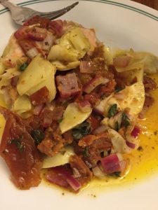 I have a Baked Sockeye Salmon in Foil Recipe for those of you who love fish.  This is an easy recipe for Salmon Baked in Foil.  The shallots, artichoke hearts and spices blend so well and baking in foil ensures the cooked Salmon is moist!
