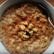 Is there any way to start your day that’s more comforting than a big bowl of oatmeal? This Cinnamon Maple Walnut Oatmeal is a hot, hearty bowl of goodness.
