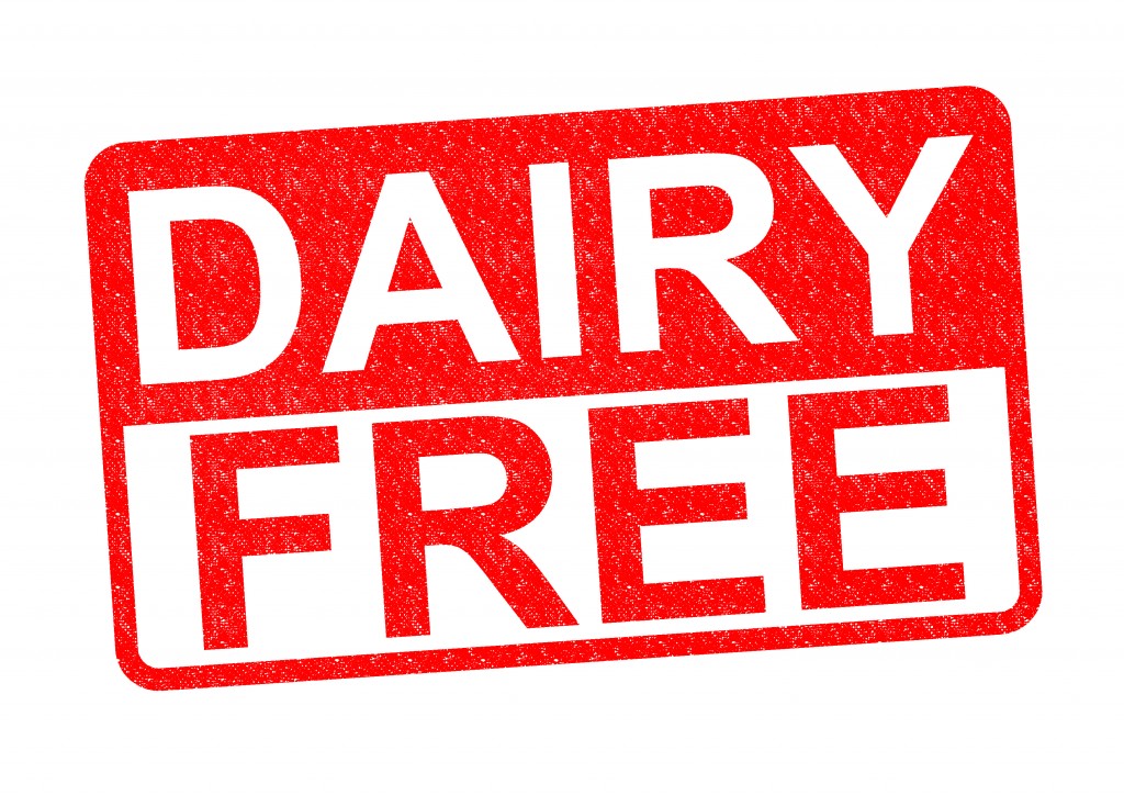 DAIRY FREE Rubber Stamp over a white background.