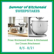 Kitchenaid & Ice Cream Attachment Giveaway!  #SummerofKitchenaid