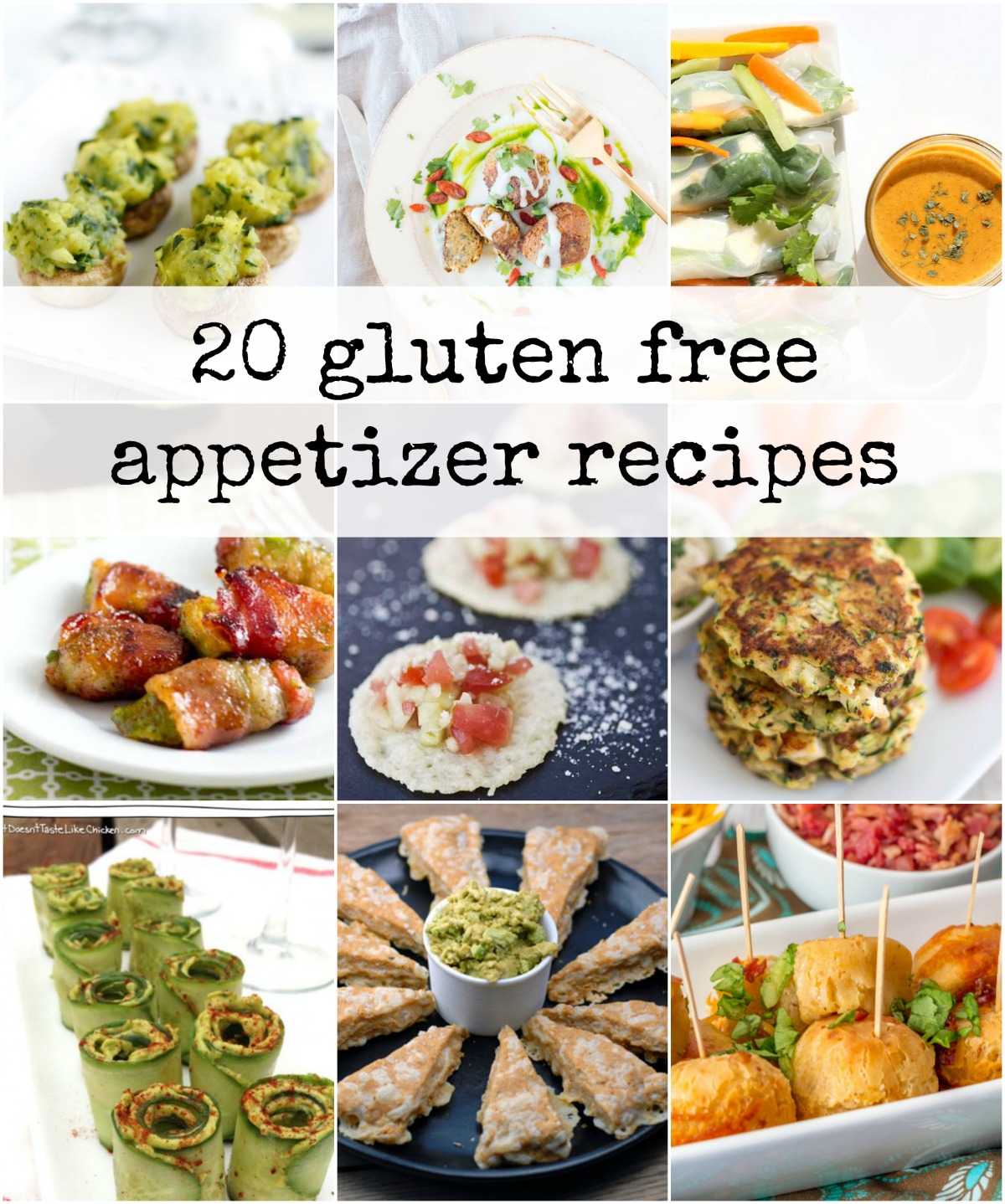 20 Gluten Free Appetizers