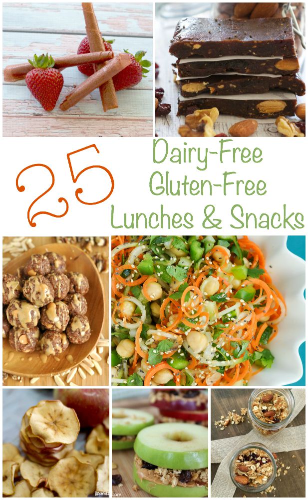 25 Dairy-Free Gluten-Free Lunches and Snacks Recipes