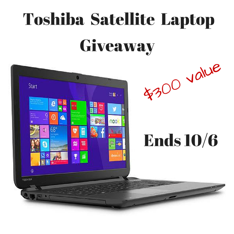 Toshiba Satellite Laptop Giveaway